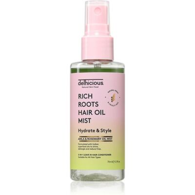 delhicious RICH ROOTS 5-in-1 Hair Oil Mist Leave - In Spray Conditioner 75 ml delhicious RICH ROOTS 5-in-1 Hair Oil Mist Leave - In Spray Conditioner 75 ml