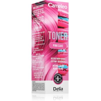 Delia Cosmetics Cameleo Toner colour toner for hair shade Pink Cake 75 ml Delia Cosmetics Cameleo Toner colour toner for hair shade Pink Cake 75 ml