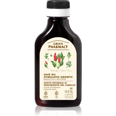 Green Pharmacy Red Peppers Burdock Oil Burdock Oil for Stimulating Hair Growth 100 ml Green Pharmacy Red Peppers Burdock Oil Burdock Oil for Stimulating Hair Growth 100 ml