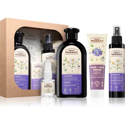 Green Pharmacy Chamomile & Flaxseed oil Set Gift Set for colour-treated hair Green Pharmacy Chamomile & Flaxseed oil Set Gift Set for colour-treated hair