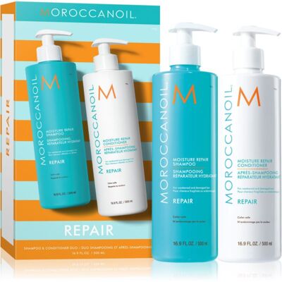 Moroccanoil Repair Shampoo & Conditioner Duo set for damaged, chemically-treated hair Moroccanoil Repair Shampoo & Conditioner Duo set for damaged, chemically-treated hair