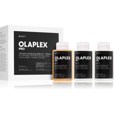 Olaplex Set Bond Building Kit Travel Size Hair Treatment for chemically treated hair 3 pc Olaplex Set Bond Building Kit Travel Size Hair Treatment for chemically treated hair 3 pc
