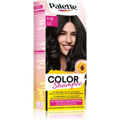 Schwarzkopf Palette Color Shampoo Toning Shampoo shade 1-0 (113) Black 50 ml Schwarzkopf Palette Color Shampoo Toning Shampoo shade 1-0 (113) Black 50 ml