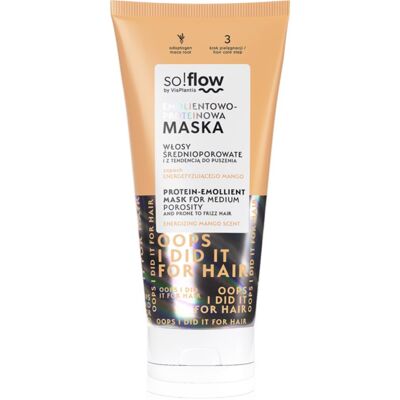 so!flow Medium Porosity Hair Protein-Emollient Mask Hair Mask to treat frizz 200 ml so!flow Medium Porosity Hair Protein-Emollient Mask Hair Mask to treat frizz 200 ml