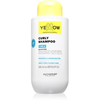 Yellow Professional Curls Curly Shampoo Shampoo for wavy and curly hair 500 ml Yellow Professional Curls Curly Shampoo Shampoo for wavy and curly hair 500 ml