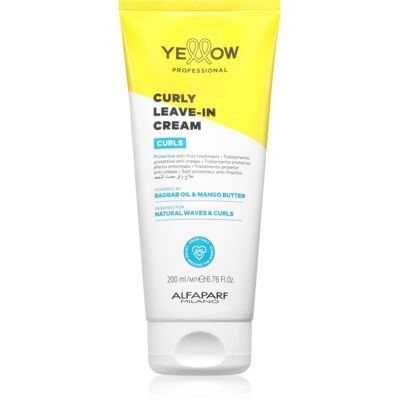 Yellow Professional Curls Curly Leave-in Cream Leave-in Cream for wavy and curly hair 200 ml Yellow Professional Curls Curly Leave-in Cream Leave-in Cream for wavy and curly hair 200 ml