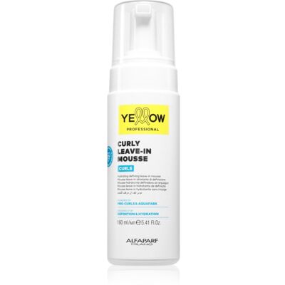Yellow Professional Curls Curly Leave-in Mousse Leave-in Care for curly hair 160 ml Yellow Professional Curls Curly Leave-in Mousse Leave-in Care for curly hair 160 ml