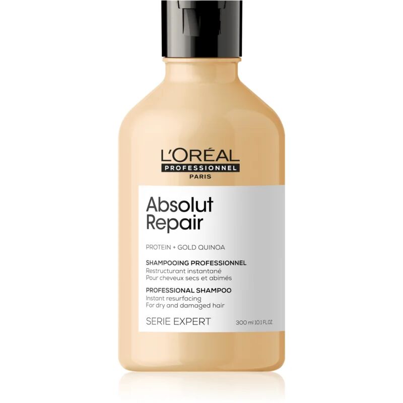 L’Oréal Professionnel Serie Expert Absolut Repair Gold Quinoa + Protein Deeply Regenerating Shampoo for Dry and Damaged Hair 300 ml