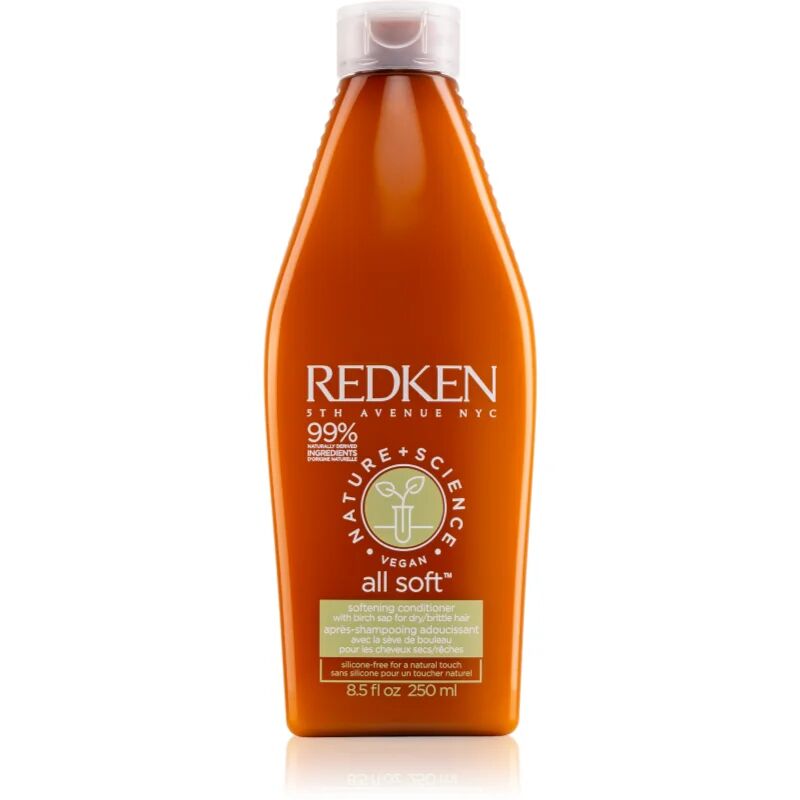 Redken Nature+Science All Soft Moisturizing Conditioner for Dry and Damaged Hair Silicone-free 250 ml