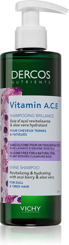 Vichy Dercos Vitamin A.C.E Revitalizing Shine Shampoo for Dull Hair 250 ml