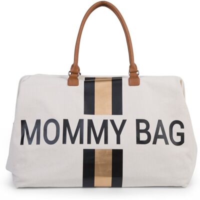 Childhome Mommy Bag Off White / Black Gold baby changing bag 55 x 30 x 30 cm 1 pc Childhome Mommy Bag Off White / Black Gold baby changing bag 55 x 30 x 30 cm 1 pc
