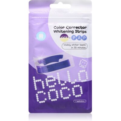 hello coco Color Corrector Whitening Strips Whitening Strips 7 pc hello coco Color Corrector Whitening Strips Whitening Strips 7 pc