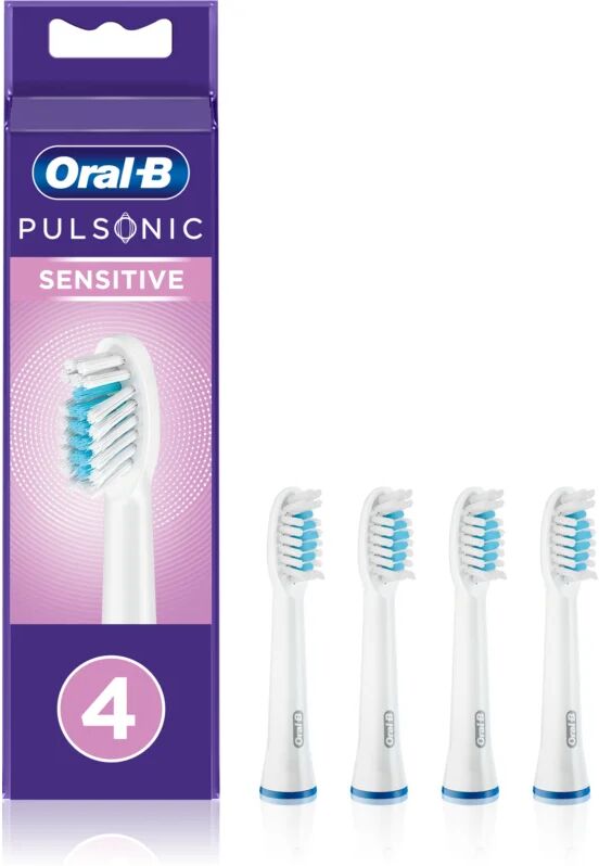 Oral B Pulsonic Sensitive Refills Replacement Heads For Toothbrush 4 Ks