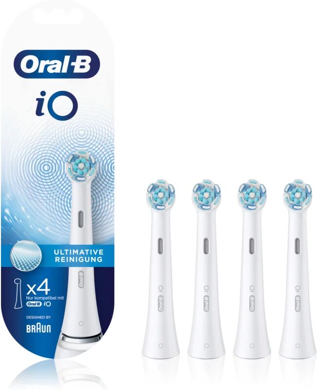 Oral B iO Ultimate Clean Replacement Heads For Toothbrush White 4 pc