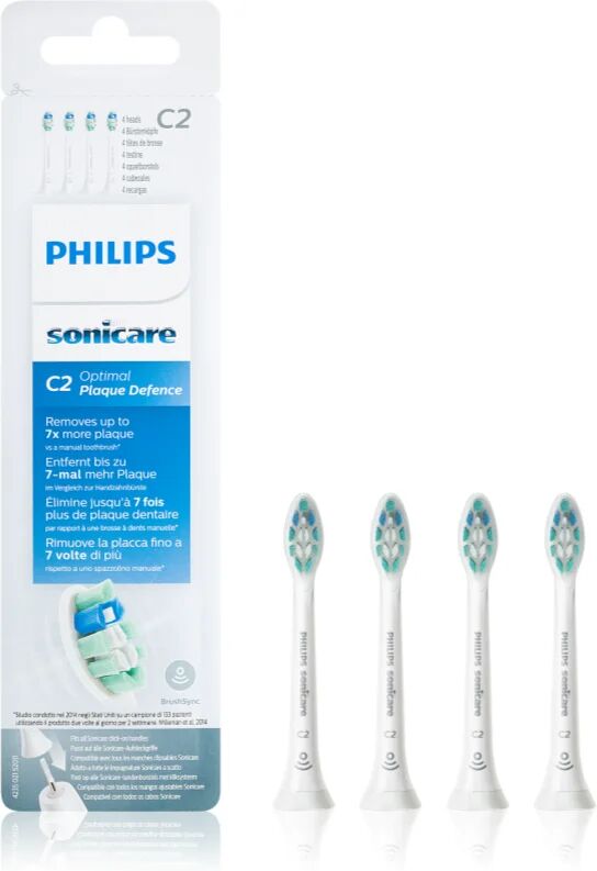 Philips Sonicare Optimal Plaque Defense Standard HX9022/10 Replacement Heads For Toothbrush HX9024/10 4 Ks