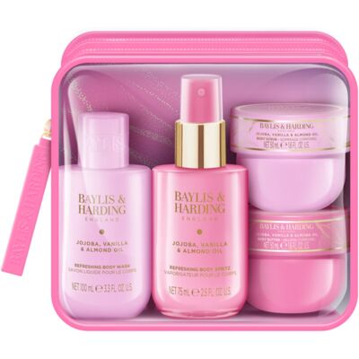 Baylis & Harding Jojoba, Vanilla & Almond Oil Gift Set for travelling Baylis & Harding Jojoba, Vanilla & Almond Oil Gift Set for travelling