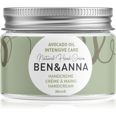 BEN&ANNA Natural Hand Cream Intensive Care Intensive Hand Cream with avocado 30 ml BEN&ANNA Natural Hand Cream Intensive Care Intensive Hand Cream with avocado 30 ml