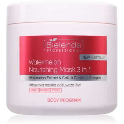 Bielenda Professional Body Program Watermelon Nourishing Mask 3in1 Intensive Moisturizing and Nutrify Mask for the body 600 ml Bielenda Professional Body Program Watermelon Nourishing Mask 3in1 Intensive Moisturizing and Nutrify Mask for the body 600 ml
