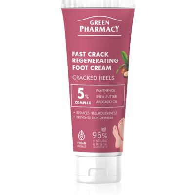 Green Pharmacy Foot Care Regenrating Fast Crack Foot Cream Restoring Cream for cracked feet 75 ml Green Pharmacy Foot Care Regenrating Fast Crack Foot Cream Restoring Cream for cracked feet 75 ml