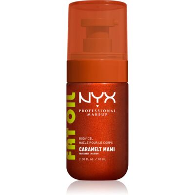 NYX Professional Makeup Fat Oil Body Nourishing Body Oil adds moisture and shine with aroma Caramelt Mami 70 ml NYX Professional Makeup Fat Oil Body Nourishing Body Oil adds moisture and shine with aroma Caramelt Mami 70 ml