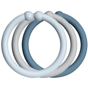 BIBS Loops hanging rings Baby Blue / Cloud / Petrol 12 Ks