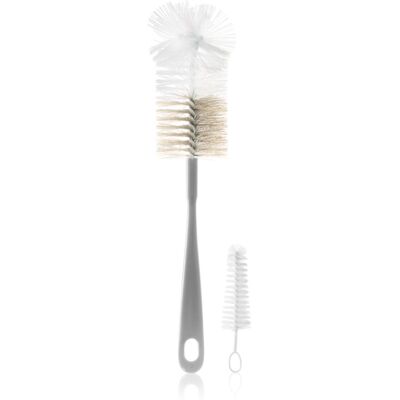 BabyOno Bottle Brush Bottle Brush Brush for cleaning bottles and teats Grey 2 pc BabyOno Bottle Brush Bottle Brush Brush for cleaning bottles and teats Grey 2 pc