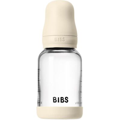 BIBS Baby Glass Bottle Silikone Slow Flow Ivory - Baby Bottle BIBS Baby Glass Bottle Silikone Slow Flow Ivory - Baby Bottle