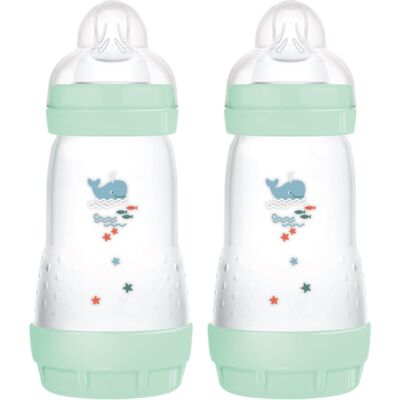 MAM Perfect Star Anti-colic Bottle anti-colic bottle 2m+ Mint 2x260 ml MAM Perfect Star Anti-colic Bottle anti-colic bottle 2m+ Mint 2x260 ml