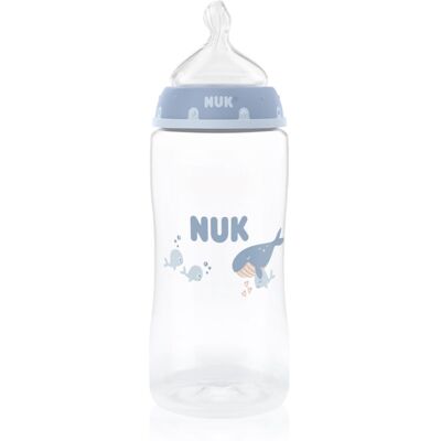NUK First Choice Whale bottle with temperature control 3m+ 300 ml NUK First Choice Whale bottle with temperature control 3m+ 300 ml