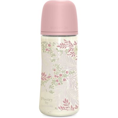 Suavinex Poetry SX Pro Physiological L baby bottle 6 m+ Dense Flow - Pink 360 ml Suavinex Poetry SX Pro Physiological L baby bottle 6 m+ Dense Flow - Pink 360 ml