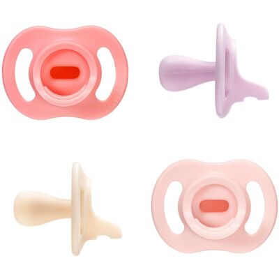 Tommee Tippee Ultra Light Stay Put 0-6 m dummy Girl 4 pc Tommee Tippee Ultra Light Stay Put 0-6 m dummy Girl 4 pc