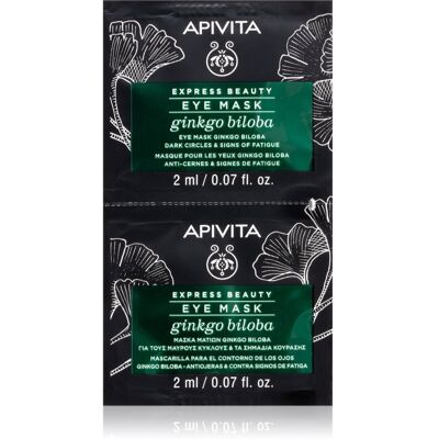 Apivita Express Beauty Eye Mask Gingko Biloba Eye Mask to treat swelling and dark circles 2x2 ml Apivita Express Beauty Eye Mask Gingko Biloba Eye Mask to treat swelling and dark circles 2x2 ml