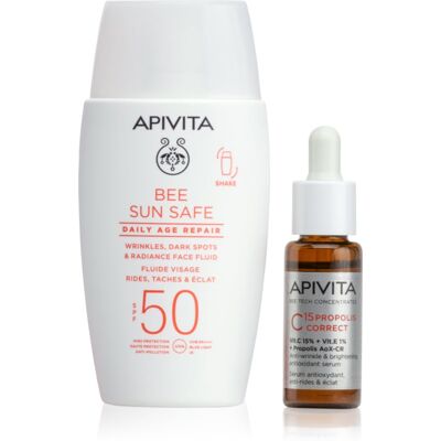 Apivita Bee Sun Safe Anti-Dark Spots Duo set for pigment spot correction Apivita Bee Sun Safe Anti-Dark Spots Duo set for pigment spot correction
