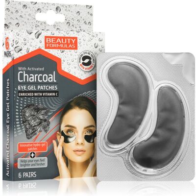 Beauty Formulas Charcoal Hydrogel Eye Mask with activated charcoal 6 pc Beauty Formulas Charcoal Hydrogel Eye Mask with activated charcoal 6 pc