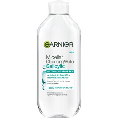 Garnier Salicylic Micellar Cleansing Water Micellar Cleansing Water with salicylic acid 400 ml Garnier Salicylic Micellar Cleansing Water Micellar Cleansing Water with salicylic acid 400 ml