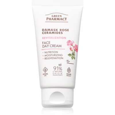Green Pharmacy Damask Rose & Ceramides Face Cream Day Cream with Intense Nourishing Effect 50 ml Green Pharmacy Damask Rose & Ceramides Face Cream Day Cream with Intense Nourishing Effect 50 ml