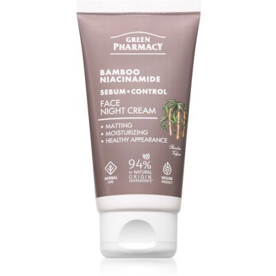 Green Pharmacy Bamboo & Niacinamide Night Face Cream Hydrating Night Cream 50 ml Green Pharmacy Bamboo & Niacinamide Night Face Cream Hydrating Night Cream 50 ml