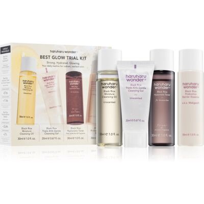 Haruharu Wonder Best Glow Trial Kit Travel Set for radiance and hydration Haruharu Wonder Best Glow Trial Kit Travel Set for radiance and hydration