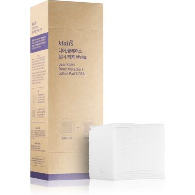 Klairs Supple Preparation Toner Mate Cotton Pad Cotton Pads for Makeup Removal and Skin Cleansing 120 pc Klairs Supple Preparation Toner Mate Cotton Pad Cotton Pads for Makeup Removal and Skin Cleansing 120 pc