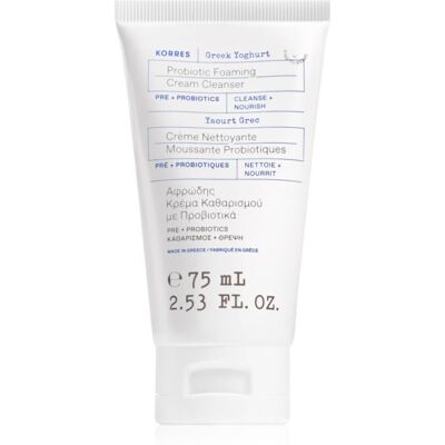 Korres Greek Yoghurt Probiotic Foaming Cream Cleanser Cream Cleansing Foam with probiotics 75 ml Korres Greek Yoghurt Probiotic Foaming Cream Cleanser Cream Cleansing Foam with probiotics 75 ml
