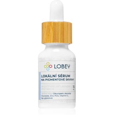 Lobey Skin Care Lokální sérum na pigmentové skvrny Facial Serum for pigment spot correction 15 ml Lobey Skin Care Lokální sérum na pigmentové skvrny Facial Serum for pigment spot correction 15 ml