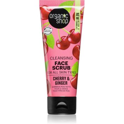 Organic Shop Ginger & Cherry Exfoliating Face Cleanser 75 ml Organic Shop Ginger & Cherry Exfoliating Face Cleanser 75 ml