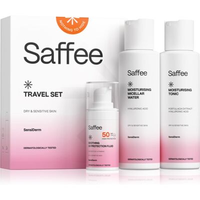 Saffee SensiDerm Travel Set Travel Kit for dry and sensitive skin Saffee SensiDerm Travel Set Travel Kit for dry and sensitive skin