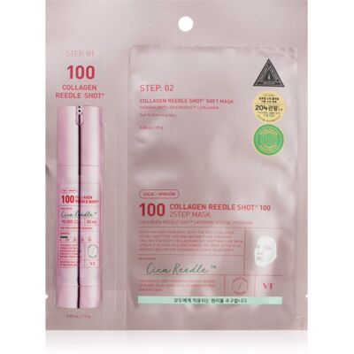 VT Cosmetics Collagen Reedle Shot 100 2 Step Mask Lifting And Firming Mask for two-phase skin treatment 26.5 g VT Cosmetics Collagen Reedle Shot 100 2 Step Mask Lifting And Firming Mask for two-phase skin treatment 26.5 g