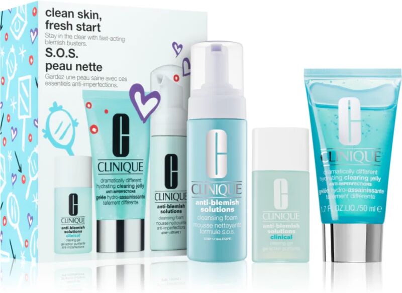 Clinique Clean Skin, Fresh Start Gift Set For Oily And Problematic Skin