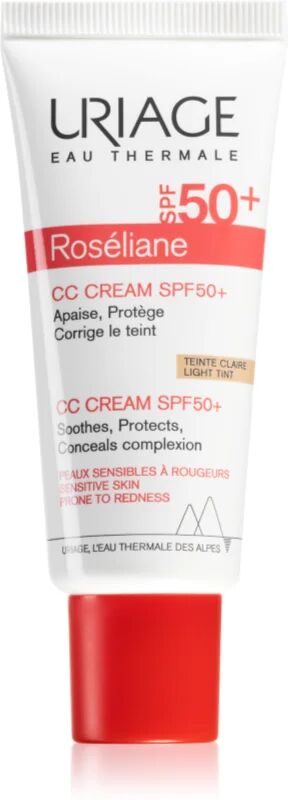 Uriage Roséliane CC Cream SPF 50+ Redness Correction CC Cream SPF 50+ Shade Light Tint 40 ml