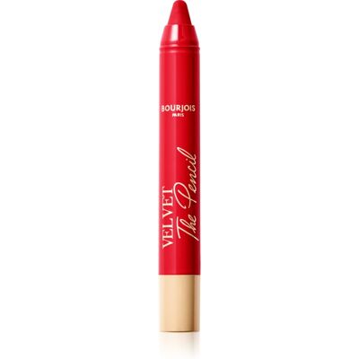 Bourjois Velvet the Pencil Stick Lipstick with matt effect shade 07 Rouge Es-carmin 1,8 g Bourjois Velvet the Pencil Stick Lipstick with matt effect shade 07 Rouge Es-carmin 1,8 g