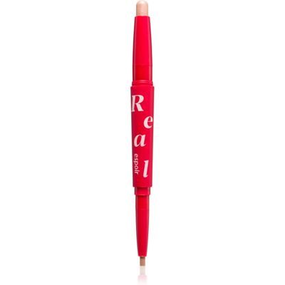 espoir Real Eye Dual Stick Long-Lasting Eyeshadow in Pencil with highlighter shade 02 Peach Beam 0.5 g espoir Real Eye Dual Stick Long-Lasting Eyeshadow in Pencil with highlighter shade 02 Peach Beam 0.5 g