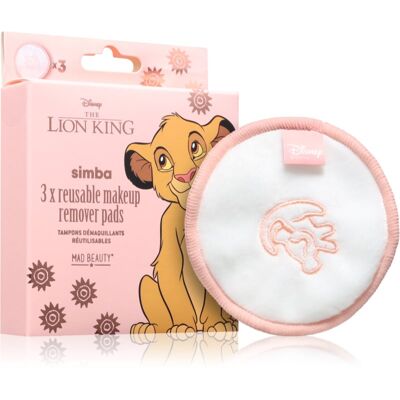 Mad Beauty Lion King Simba make-up removal pads 3 pc Mad Beauty Lion King Simba make-up removal pads 3 pc