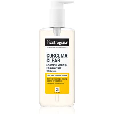 Neutrogena Curcuma Clear Micellar Gel Makeup Remover - Face, Sensitive Skin, 200ml Neutrogena Curcuma Clear Micellar Gel Makeup Remover - Face, Sensitive Skin, 200ml